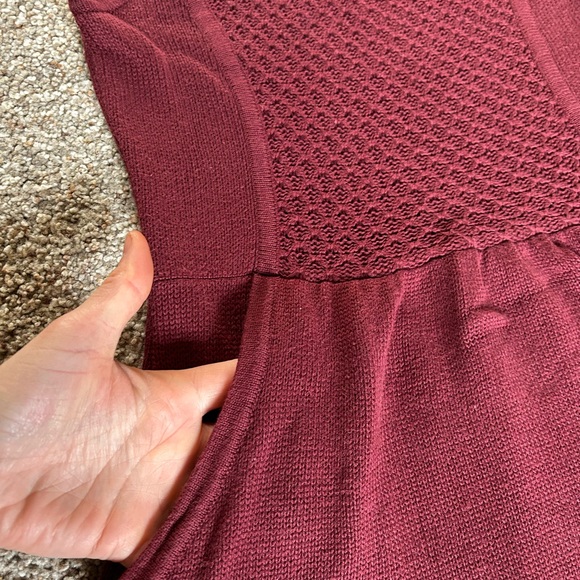 Frenchi Burgundy Sweater Dress - Picture 2 of 6
